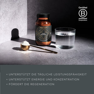 unterstützt die tägliche leistungsfähigkeit, unterstützt energie nd konzentration, fördert die regeneration