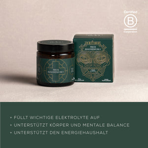 füllt wichtigge elektrolyte auf, unterstützt körper und mentale balance, unterstützt den energiehaushalt